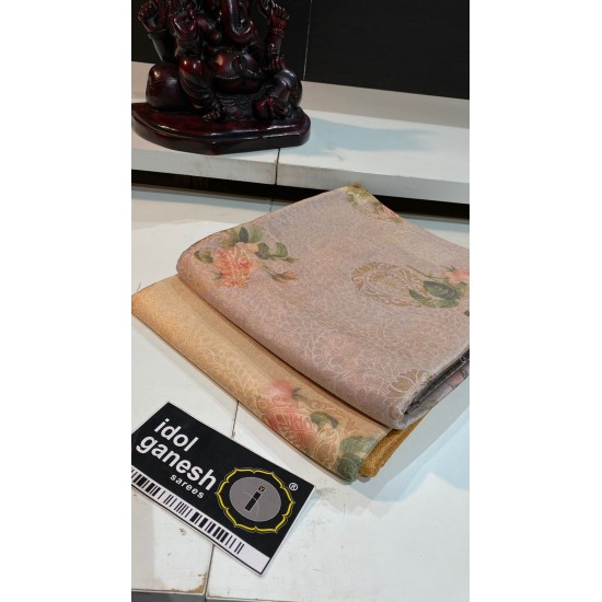 IG283  soft silk weaving sarees digital prints 