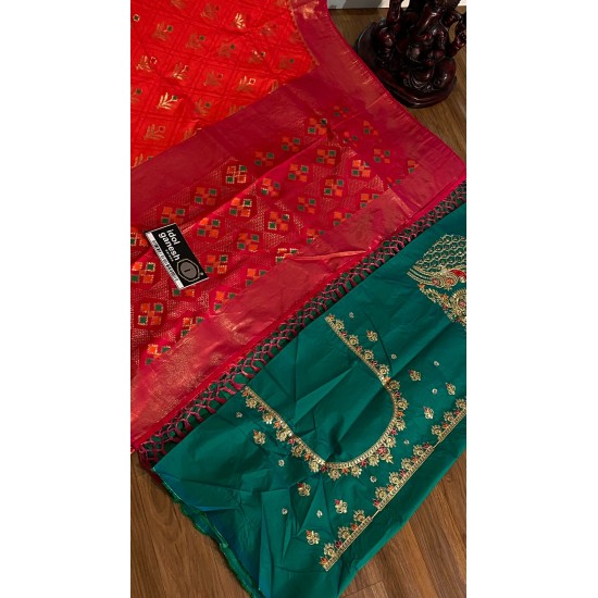 IG2883 Lite weight pure soft munga silk pattu 