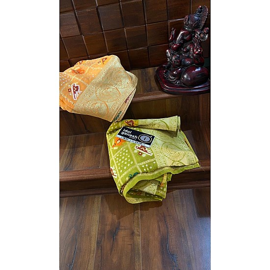 IG2911 Pure Banaras kaddi Georgette 