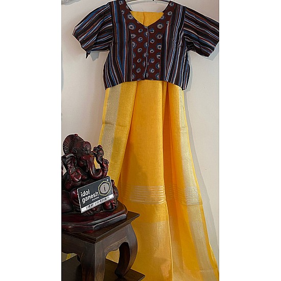 IG2934 Pure handloom Lenin/Lenin sarees