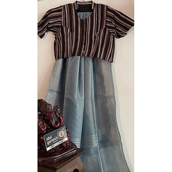 IG2934 Pure handloom Lenin/Lenin sarees