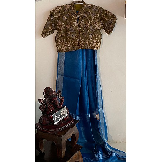 IG2934 Pure handloom Lenin/Lenin sarees