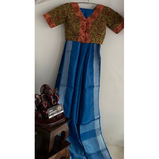 IG2935 Pure handloom Lenin/Lenin sarees 2800/-