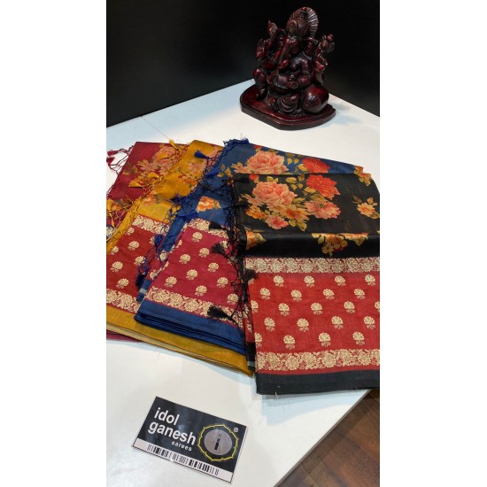 IG3122 Lite weight tussar prints