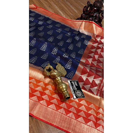 IG3139 Pure handloom soft jute pattu 