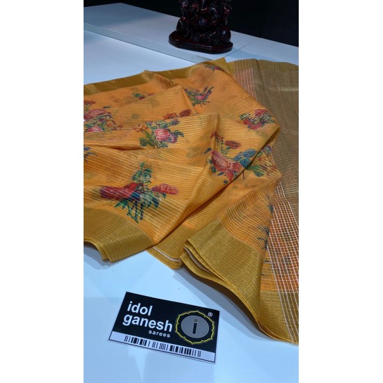 IG3193 Lite weight tussar prints