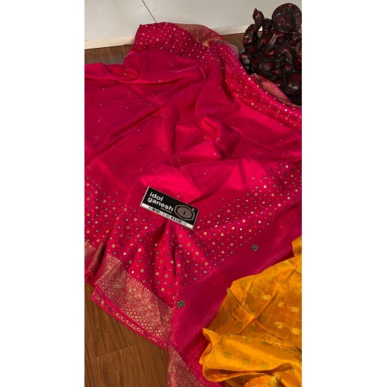 IG3196 Pure munga silk pattu