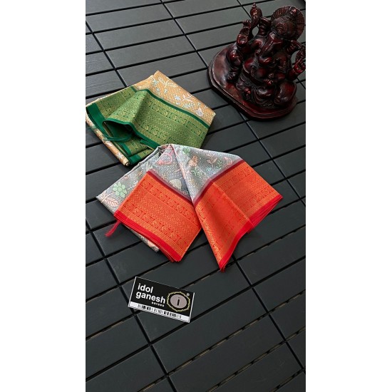 IG3212 Lite weight kanjivaram silk pattu