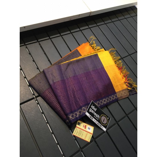 IG324 Pure handloom dupion jute pattu