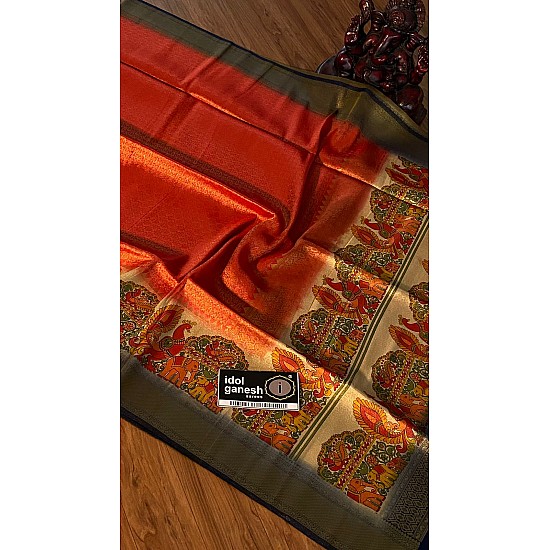 IG3291 Lite weight soft silk Kubera pattu