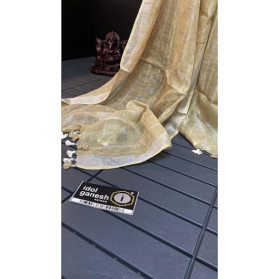 IG3297 Pure handloom lenin/Lenin duppatta