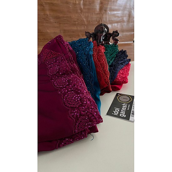 IG3533 Lite weight rangoli crape 