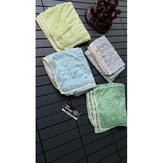 IG3534 Lite weight rangoli crape  