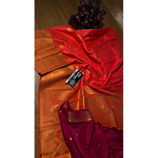 IG3647 Lite weight soft dupion pattu