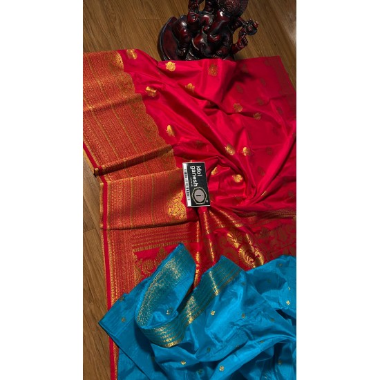 IG3648 Lite weight soft dupion pattu