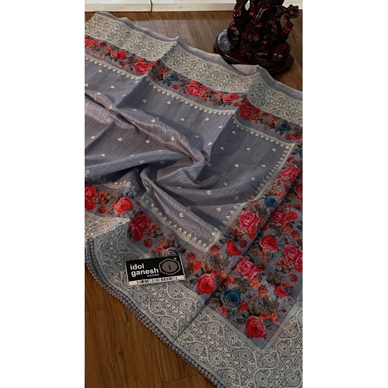 IG3681 lite weight soft jute tussar