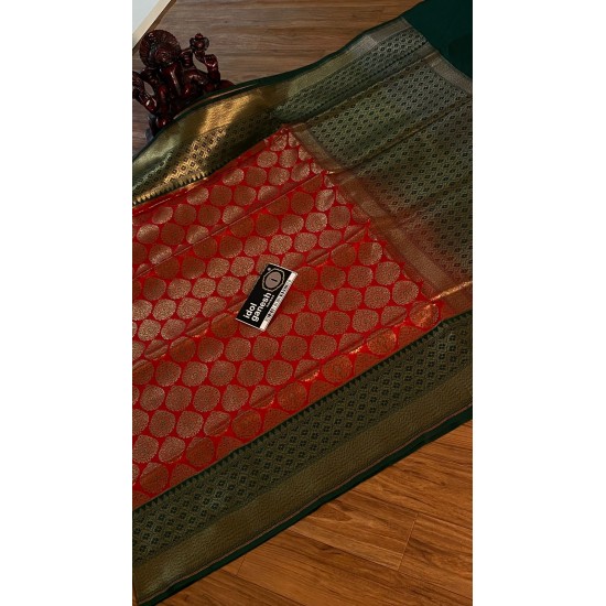 IG3695 Lite weight handloom fancy Kathan Pattu