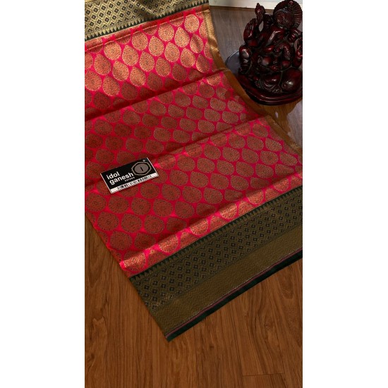 IG3695 Lite weight handloom fancy Kathan Pattu