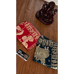 IG3717 pure munga silk pattu 