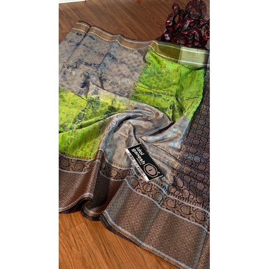 IG3739 lite weight tussar kora pattu