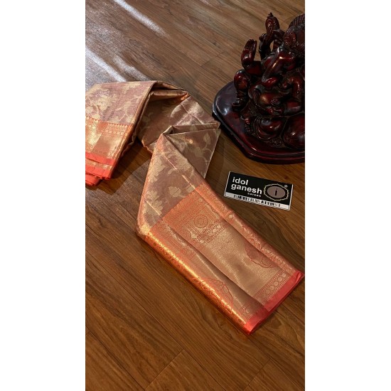 IG3766 Pure tissue mix kanjiwaram pattu