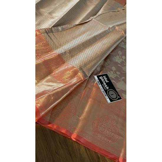 IG3766 Pure tissue mix kanjiwaram pattu