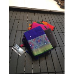 IG378 Lite weight ikkat lenin sarees