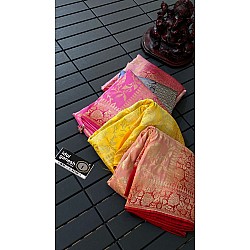 IG3785 pure handloom munga silk pattu