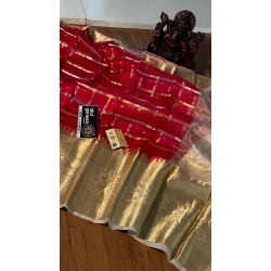 IG3822 pure kora handloom sarees 