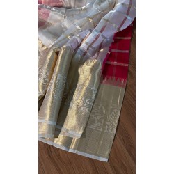 IG3822 pure kora handloom sarees 