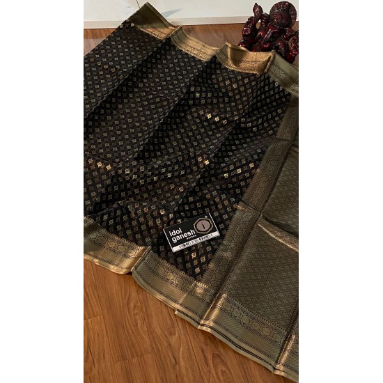 IG3865 Lite weight pure kora saree