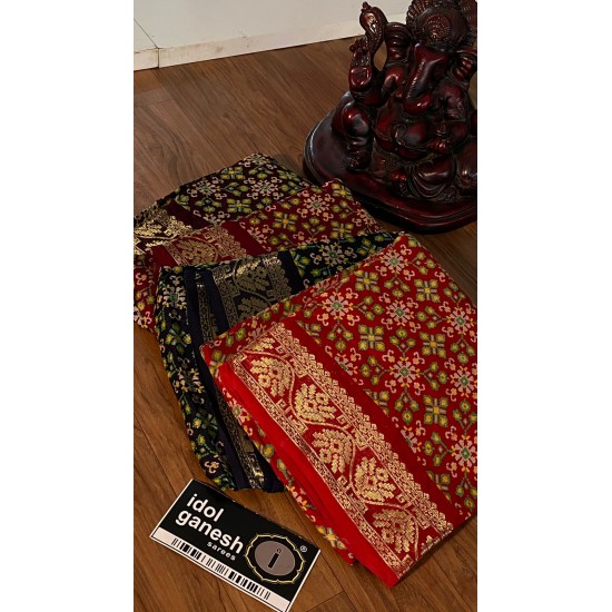 IG3892 Pure munga crape patola