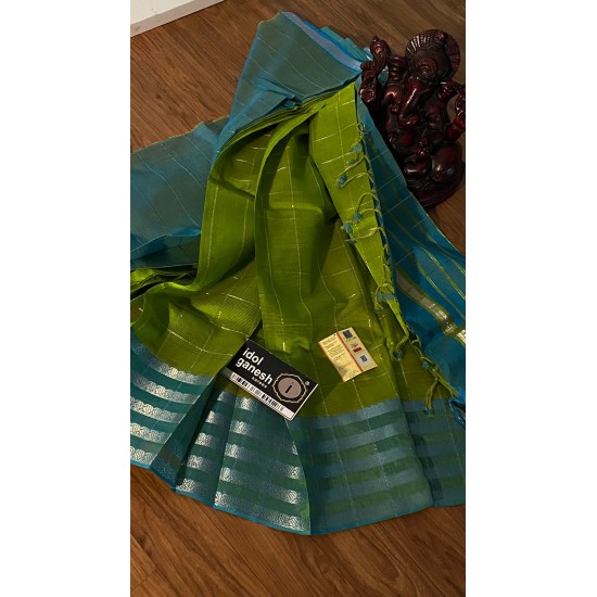 IG3900 Pure handloom pattu with authentic cotton 