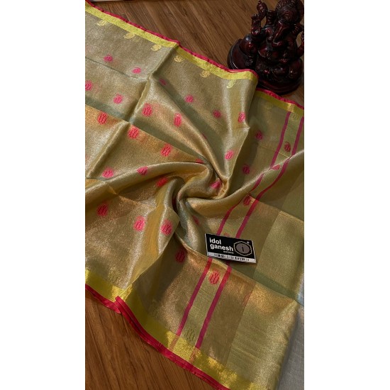 IG3924 Pure handloom tissue/lenine  