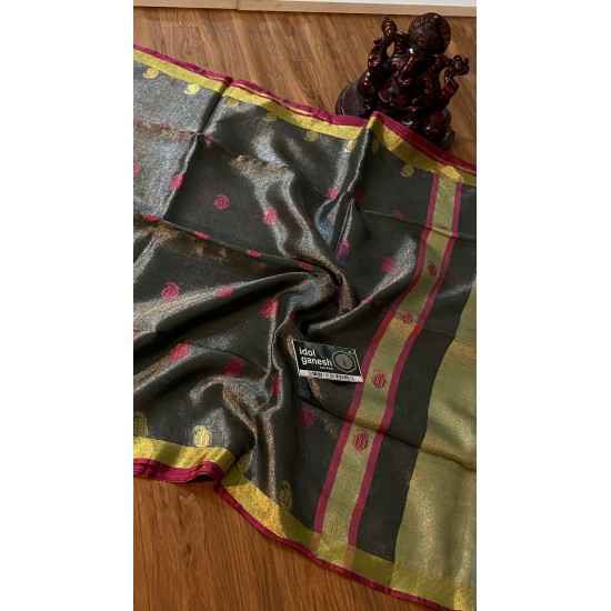 IG3924 Pure handloom tissue/lenine  