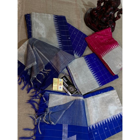 IG4005 pure handloom jute dupion pattu 