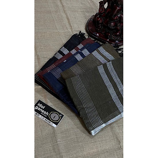 IG4018 pure handloom lenine/lenine 