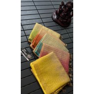 IG4098 lite waight pure handloom soft tishu Lenin  