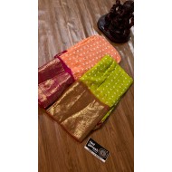 IG4107 pure Handloom silk jari Kanchi weaving