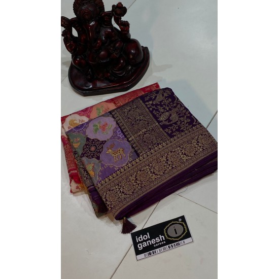 IG4217 pure munga silk pattu 