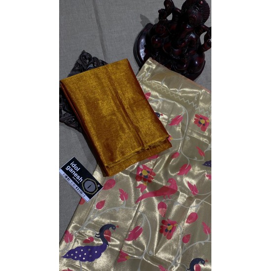 IG4261pure Handloom tishu kaadhi 