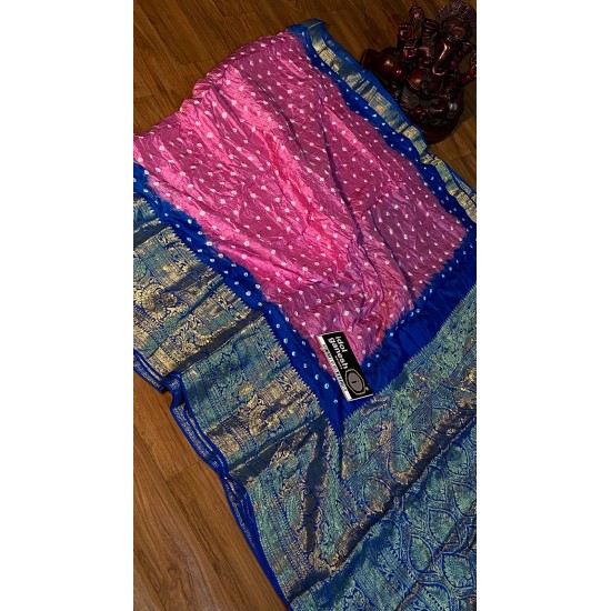 IG4282 pure Handloom silk jari Kanchi 
