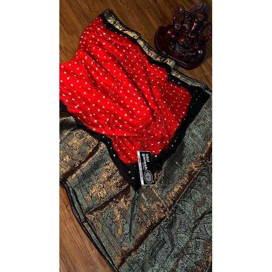 IG4282 pure Handloom silk jari Kanchi 