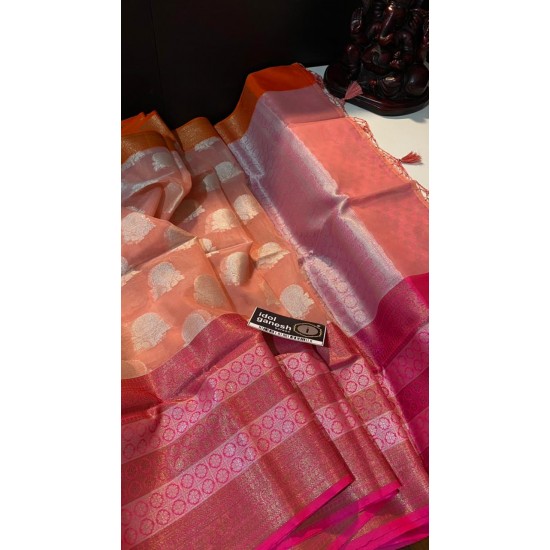 IG434 Lite weight kanchi kora sarees