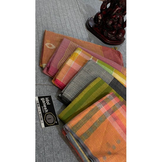 IG4358 pure Handloom lenine/Lenin 