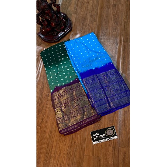 IG4480 pure Handloom silk jari Kanchi