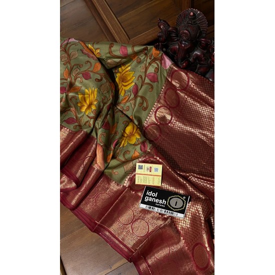 IG4483 pure Handloom kanjivaram pattu 