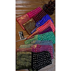 IG4678 pure Handloom silk jari Kanchi 