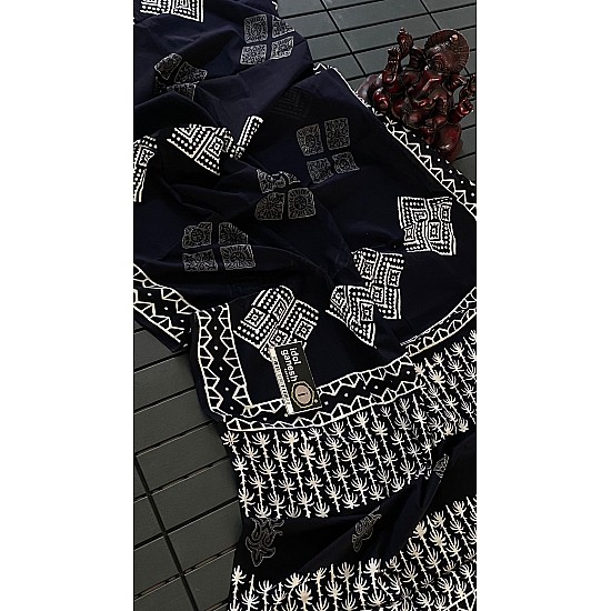 IG4743 Pure handloom mulmul cotton 