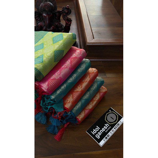 IG4802 Lite weight soft  fancy Kanchi pattu 